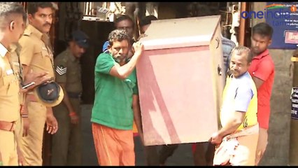 மீனாட்சி அம்மன் கோவில் கடைகள் அகற்றம்- வீடியோ