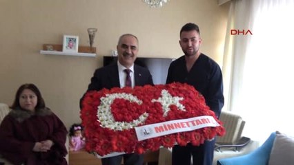 Sivas Başkan Aydın'dan Afrin Gazisine Ziyaret