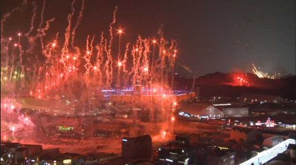 Début de la cérémonie des JO 2018 de Pyeongchang