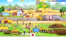 Bulldozer, Excavator, Wheel Loader for Kids - Cartoon for Children - Best Games for Toddlers