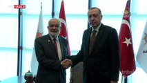 Cumhurbaşkanı Erdoğan, Saadet Partisi Genel Başkanı Karamollaoğlu ile görüştü