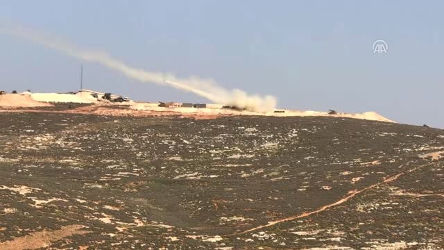 Zeytin Dalı Harekatı - Çoklu Roketatarlar ve Obüslerle Terör Mevzileri Vuruluyor - Hatay