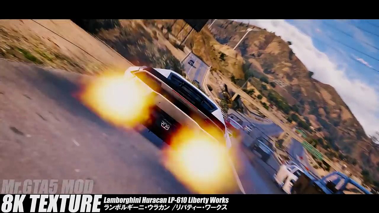 【GTA5 実車MOD】 ランボルギーニ・ウラカン リバティーウォーク仕様 LAMBORGHINI HURACAN LIBERTY WALK