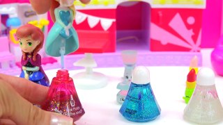 Shopkins Makeover with Disney Little Kingdom Queen Elsa Makeup & Frozen Princess Anna Lip Gloss