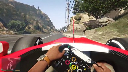 GTA5 実車MOD - まさかのF1登場！戦闘機よりも速く、一瞬で300km/hに達するフェラーリ ！(Formula One car Ferrari)