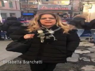 Sanremo (Im) ELISABETTA BRANCHETTI A CACCIA DI INTERVISTE