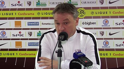 Metz - Montpellier, la conf' de Frédéric Hantz