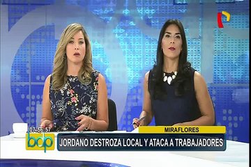 Denuncian que ciudadano Jordano que destrozó local tiene antecedentes por agresión