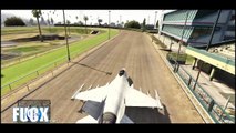 GTA5 実況プレイ 戦闘機で路上レースしてみた GTAV Race with Aircraft