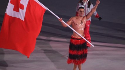 He's Back! The Oiled-Up Tonga Athlete is Back and He's Shirtless