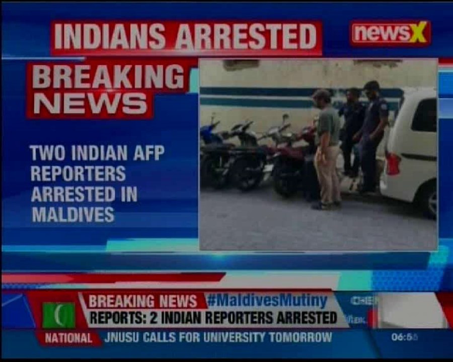 Two Indian reporters employed with AFP news agency arrested in Maldives: Sources