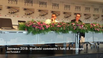 Descargar video: Sanremo 2018- Mudimbi commenta i fatti di Macerata durante la conferenza stampa