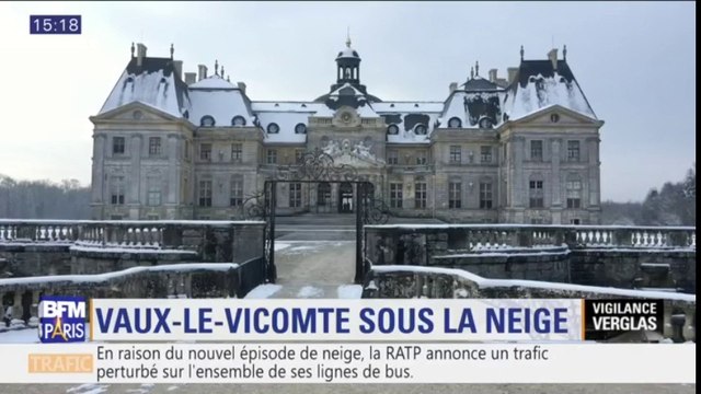 Les images du château de Vaux-le-Vicomte sous la neige