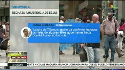 Arreaza: gira de Tillerson demuestra obsesión de EE.UU. con Venezuela