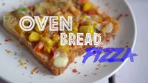 Cheesy and Crunchy oven bread pizza | oven bread recipe | oven bread pizza | tasty foods | 4k