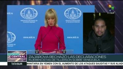 Rusia rechaza declaraciones de Tillerson sobre Venezuela