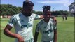 Thiago Santos brinca com Tchê Tchê em resenha animada na Academia de Futebol; veja