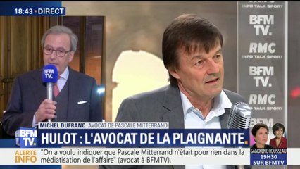 Plainte contre Hulot: Pascale Mitterrand "a voulu que monsieur Hulot sente le vent du boulet ", dit son avocat