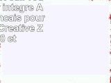 Etui aspect cuir rouge  clavier intégré AZERTY français pour tablettes Creative Ziio 10