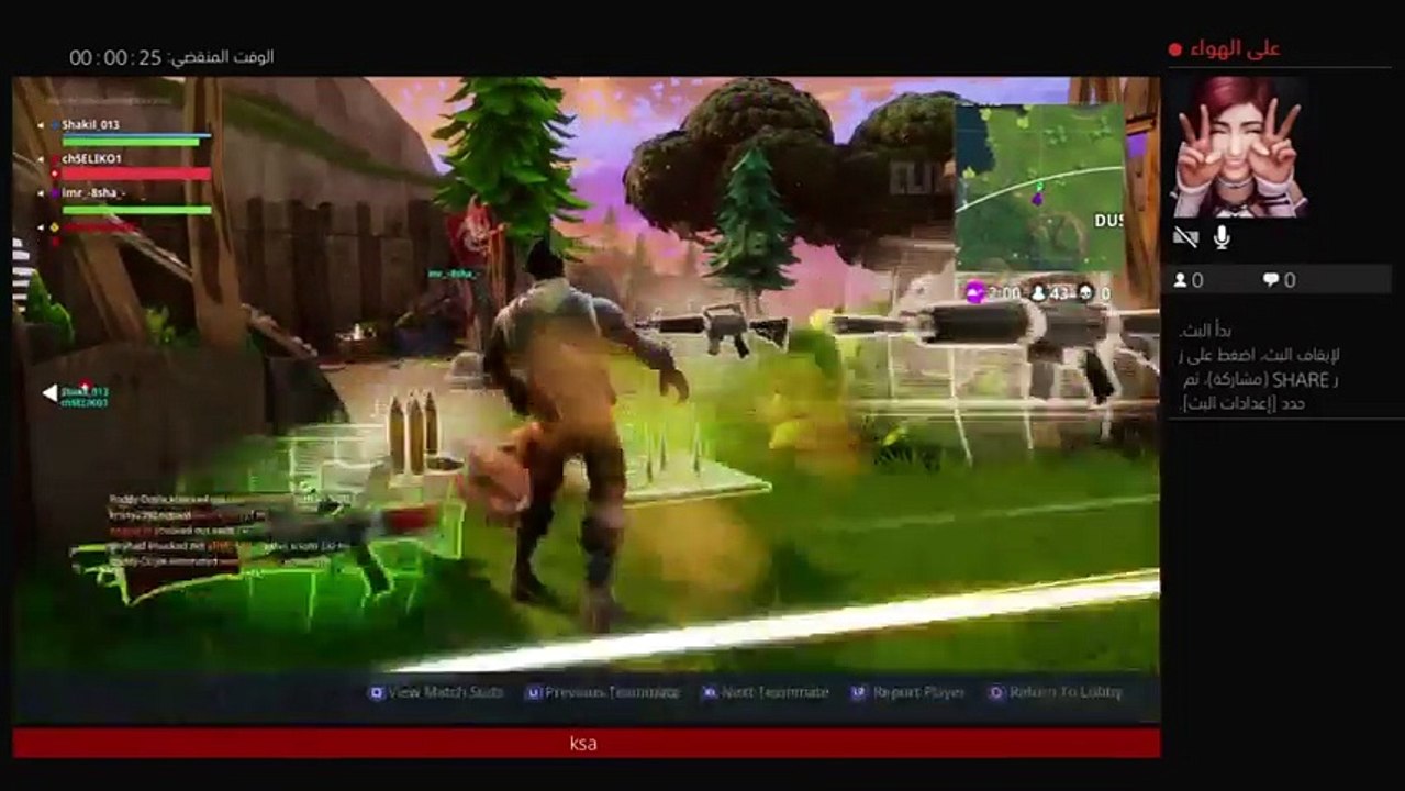 بث PS4 المباشر فورت نايت (2)