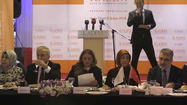 Kadem Kayseri Temsilciliğinin Açılışı - Kadem Genel Başkanı Yılmaz