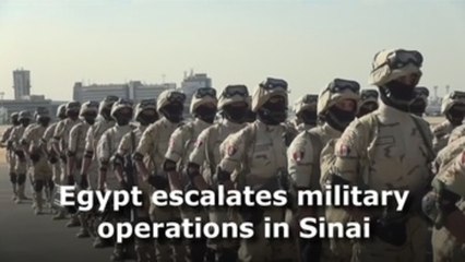 Egypt escalates military operations in Sinai