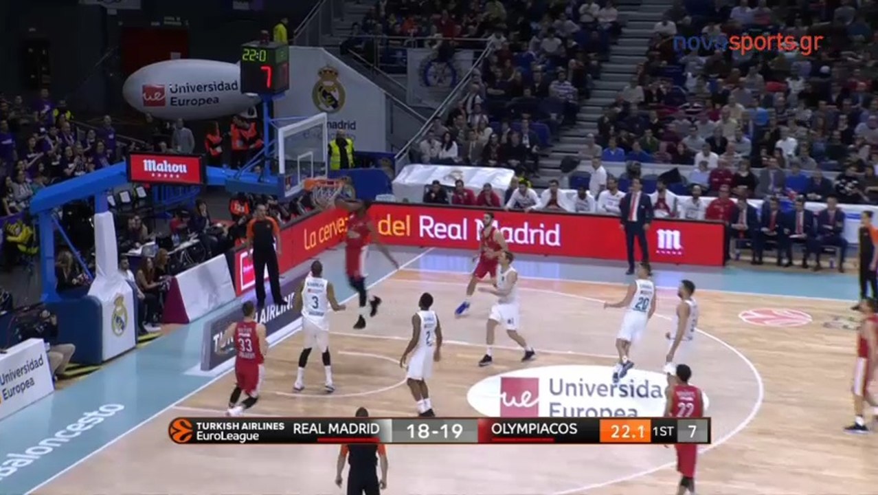 Στρέλνιεκς και Μακλίν διδάσκουν μπάσκετ - Ρεάλ Μαδρίτης vs Ολυμπιακός - 09.02.2018