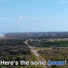 SpaceX rockets cause double sonic boom - Daily Mail