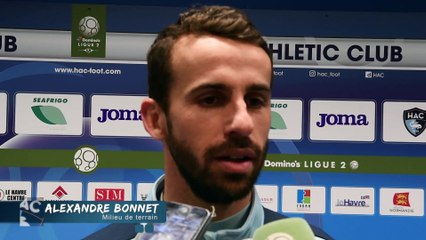 Après HAC - Brest (1-0), réaction d'Alexandre Bonnet