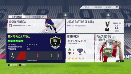 Rumo a 1 Divisão - FIFA 18