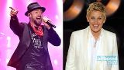 Video herunterladen: Did You Know That Justin Timberlake Sent Ellen DeGeneres a Secret Signal During His Super Bowl LII Halftime Show? | Billboard News