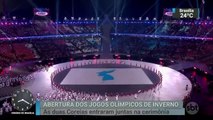 Coreias entram juntas na abertura dos Jogos Olímpicos de Inverno