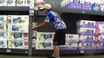 INSANE TOILET PAPER FORT IN WALMART! (Kicked Out)