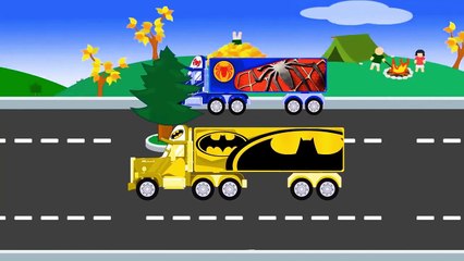 Моnster Trucks - Superheroes Big Trucks Cartoon For Children - Trucks Compilation - Video For Kids