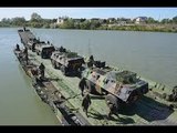 River Crossing With PFM Motorized Floating Bridge