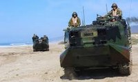 U.S. Marines And Japanese Soldiers Conduct Amphibious Landing Exercise
