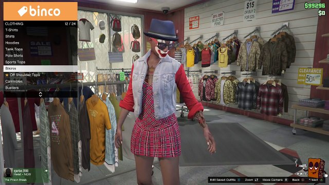 GTA 5 - Invisible boobs for female characters! + Helmet & mask glitch (Xbox 360, Xbox One, PS3, PS4)
