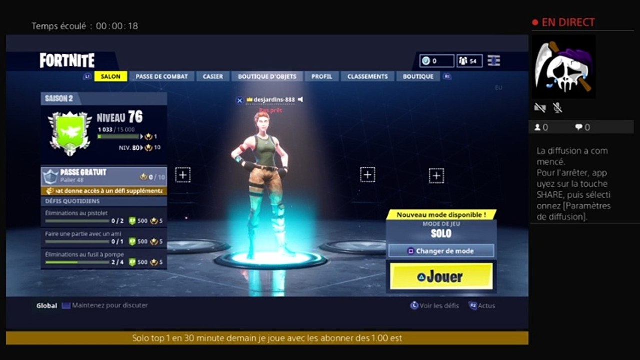 Diffusion PS4 en direct de desjardins-888