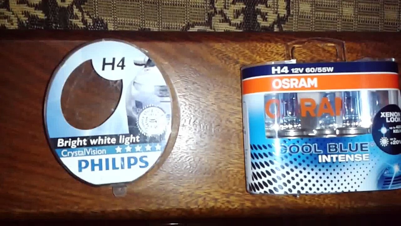 JAP300R!!! DIFERENÇA ENTRE LAMPADA PHILIPS CRYSTAL VISION & OSRAM COOL BLUE INTENSE 4200K