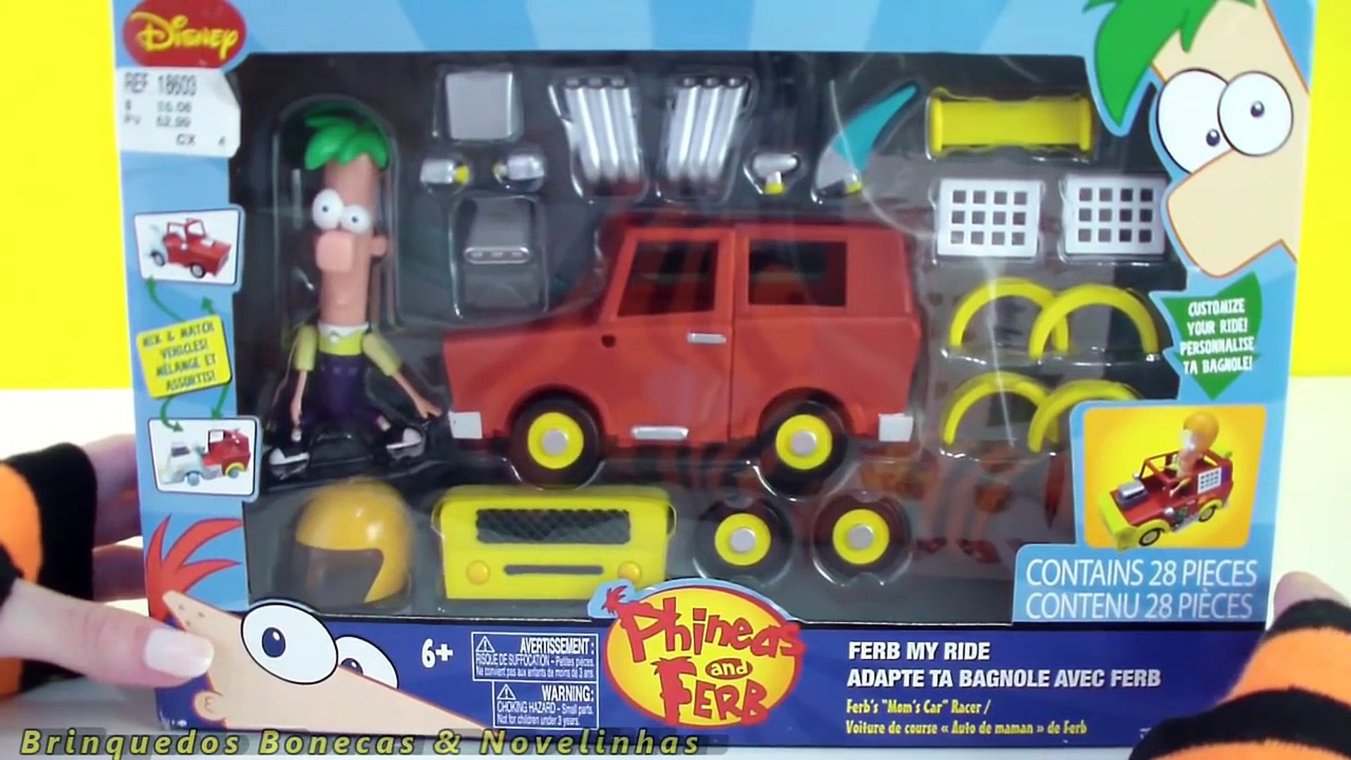 Brinquedo Carro do Ferb Montando 28 Peças e Adesivos - Ferb My Ride.  Brinquedos Em Português - video Dailymotion