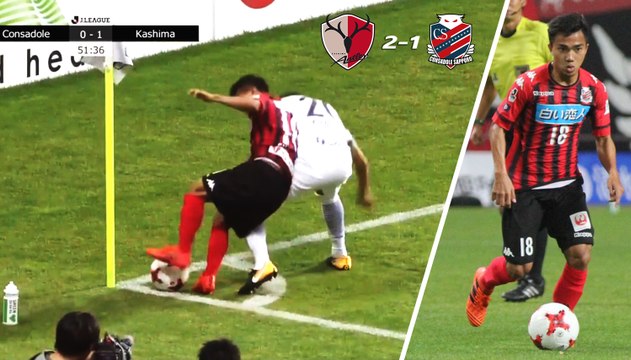 ลีลาการเล่นของ เจ ชนาธิป vs คาชิมา แอนท์เลอร์ส | ซัปโปโร vs คาชิม่า แอนท์เลอร์ส