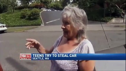 Teens Try To Steal Car But Can't Because Stick Shift