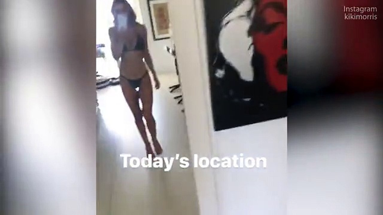 Kiki Morris shares behind-the-scenes glimpse of her swimsuit shoot