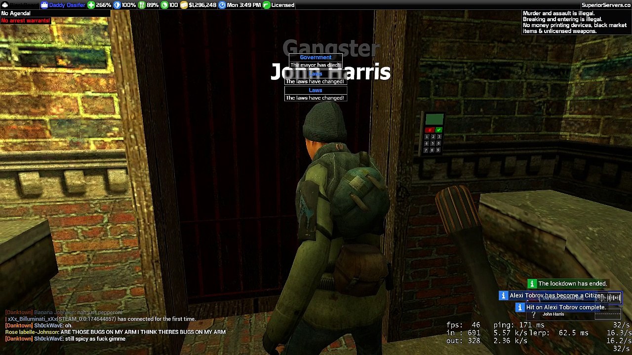 Anonymous calls sit, says I couldn't see printers w/ Jack