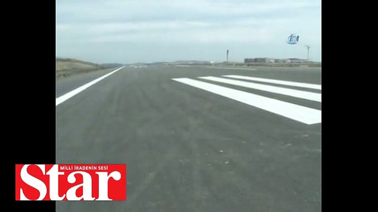 3. Havalimanı�nda uçuşa hazır pist görüntülendi