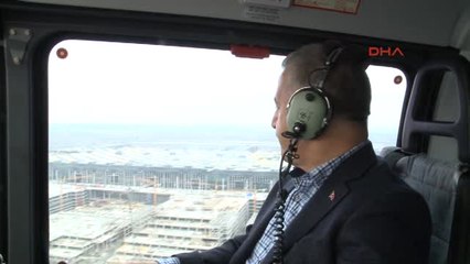 Ulaştırma Bakanı Arslan 3. Havalimanı Havadan İnceledi /yeniden)