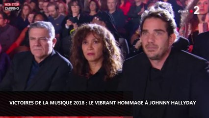 Victoires de la musique 2018 - Johnny Hallyday : Slimane et Florent Pagny lui rendent hommage (vidéo)