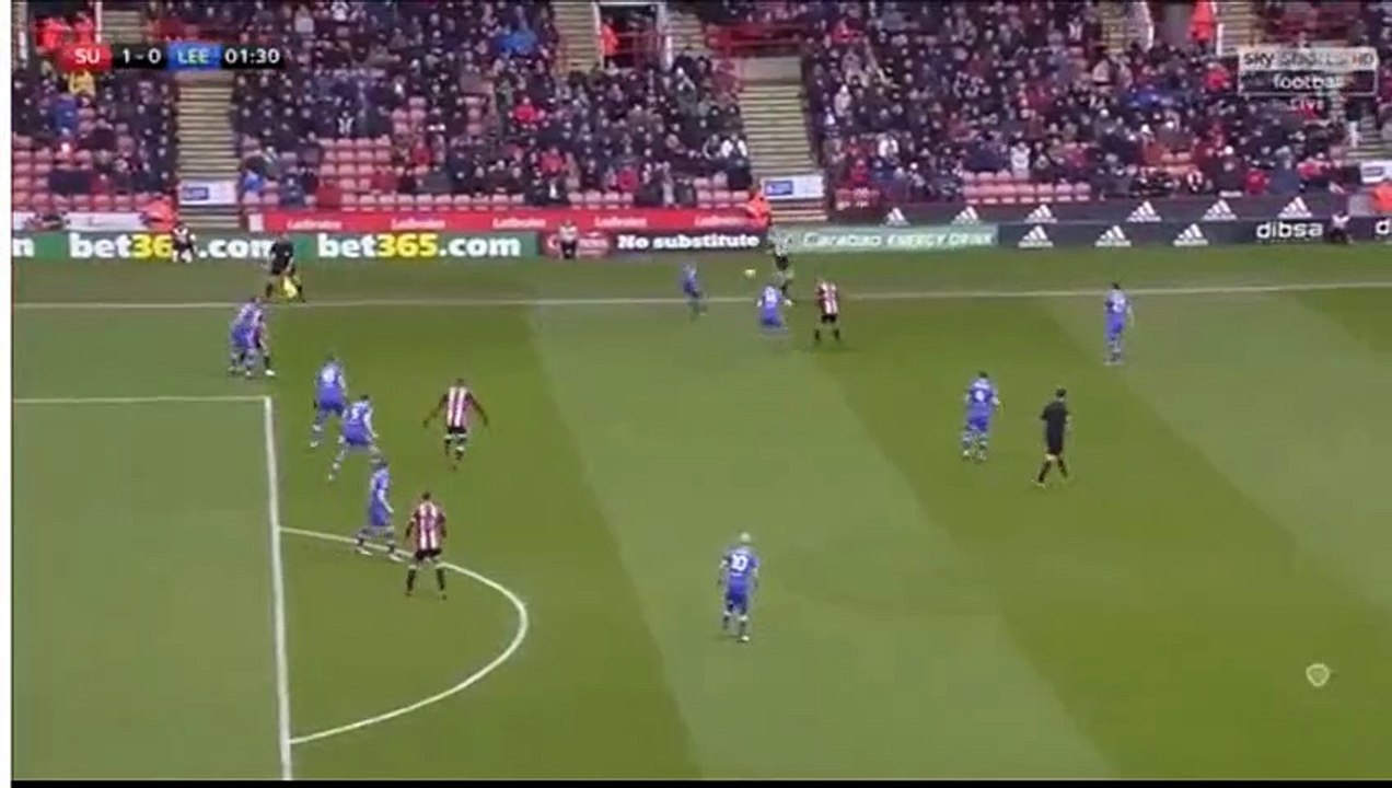Billy Sharp Goal HD - Sheffield Utd 1-0 Leeds 10.02.2018