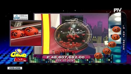 PCSO 9 PM Lotto Draw, February 10, 2018