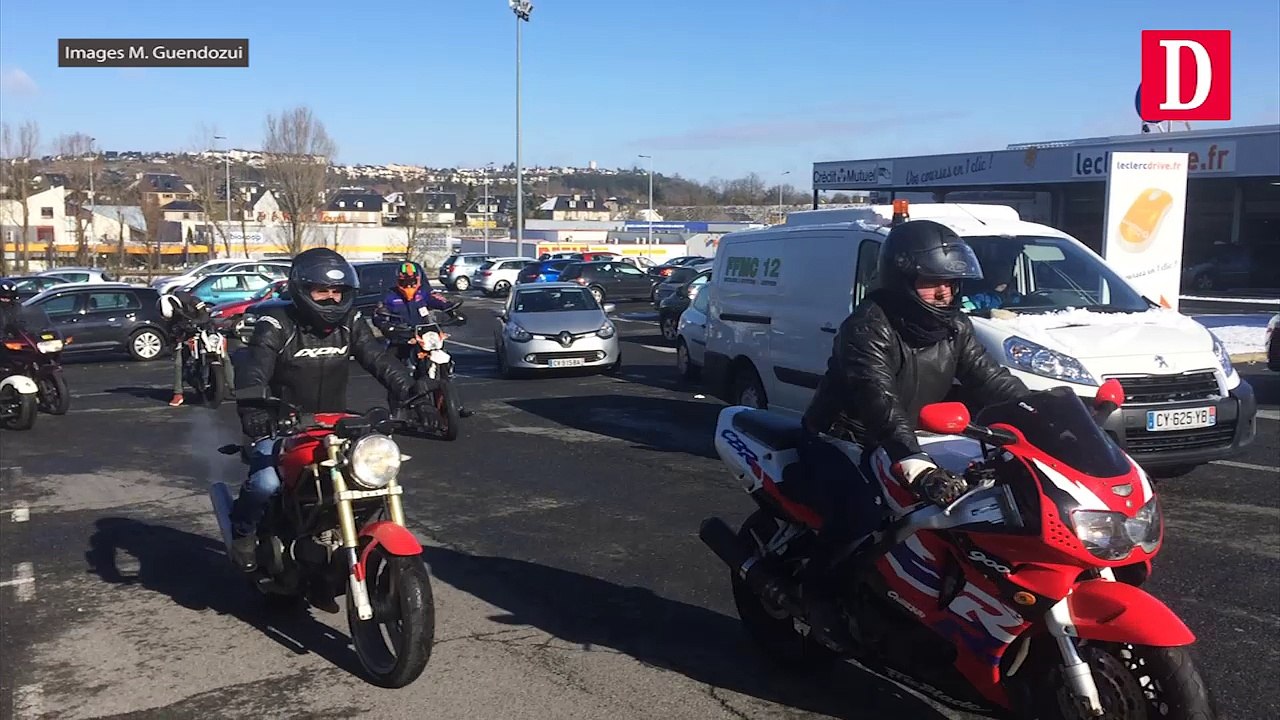 Manifestation des motards en colère à Rodez